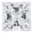 1.11 Carat D VVS2 Princess Lab Diamond Online now