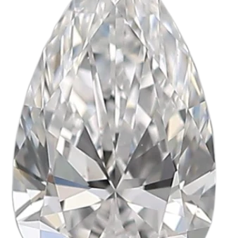 0.37 Carat D VVS2 Pear Natural Diamond For Cheap