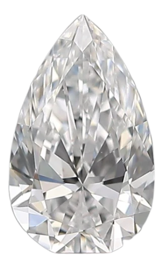 0.37 Carat D VVS2 Pear Natural Diamond For Cheap