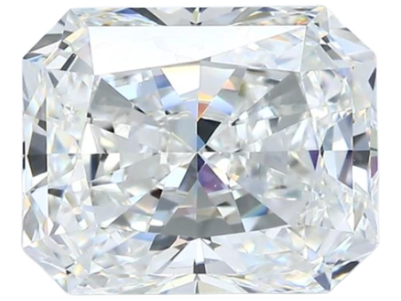 4.72 Carat G IF Radiant Natural Diamond For Sale