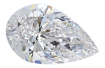 2.01 Carat F VVS1 Pear Natural Diamond For Sale