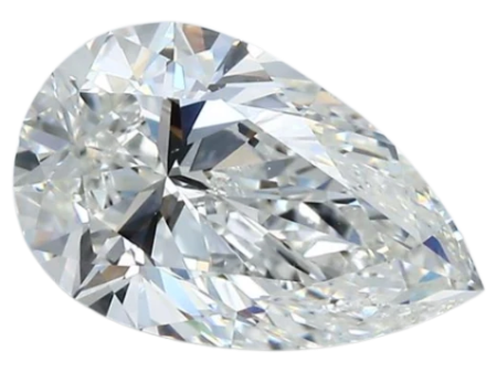 2.5 Carat G VS1 Pear Natural Diamond on Sale