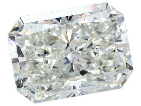 6.02 Carat J SI1 Radiant Natural Diamond on Sale