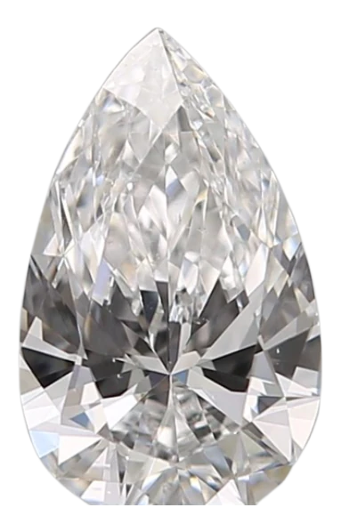 0.35 Carat D VS2 Pear Natural Diamond Fashion