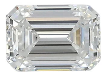 1.02 Carat D VVS2 Emerald Lab Diamond For Sale