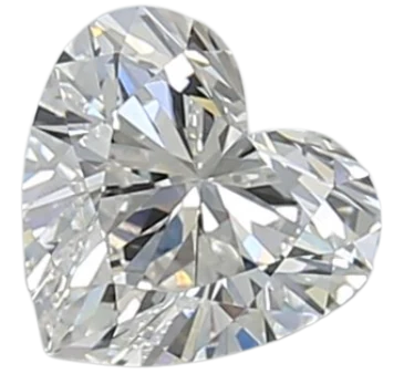 0.78 Carat D VVS1 Heart Lab Diamond Fashion