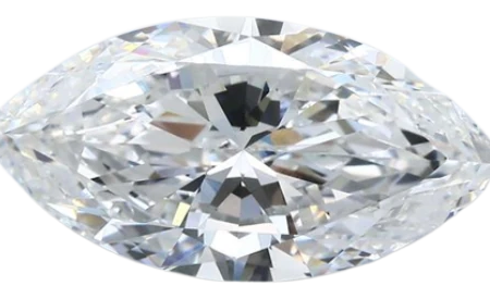 5.01 Carat E IF Marquise Natural Diamond on Sale