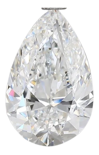 2.01 Carat E SI2 Pear Natural Diamond Cheap