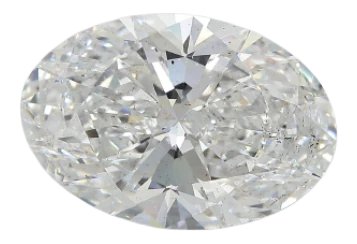 6.33 Carat E SI1 Oval Lab Diamond Cheap