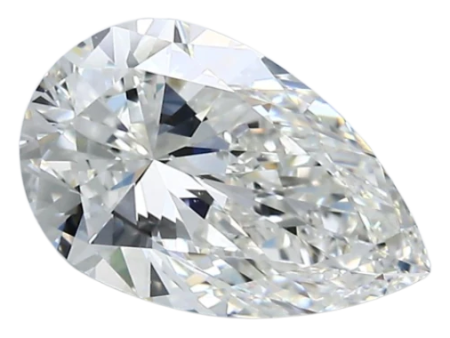 1.82 Carat I VVS1 Pear Natural Diamond Cheap