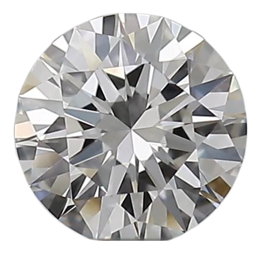 0.3 Carat F IF Round Natural Diamond For Discount