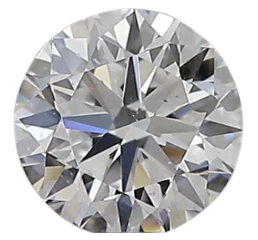 0.3 Carat D SI2 Round Natural Diamond For Sale