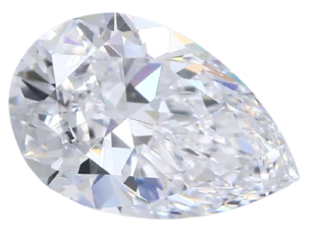 4.74 Carat D IF Pear Natural Diamond on Sale