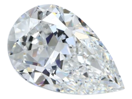 5.01 Carat G VS2 Pear Natural Diamond Fashion