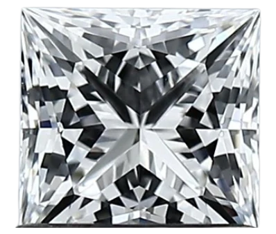 1.02 Carat D VVS2 Princess Lab Diamond Cheap