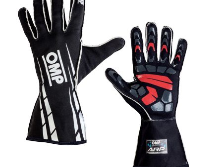 OMP Advance Rainproof (ARP) Karting Gloves - Black w  Multiple Size Options Sale