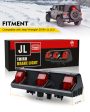 Xprite 3rd Brake Light LED Replacement Jeep Wrangler JK JKU (2007-2018) JL (2018-2022) Smoke Lens on Sale