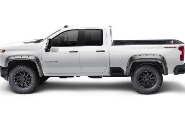 Bushwacker Fender Flares Chevy Silverado 2500 HD 3500 HD (20-23) [Pocket Style - Front Rear] 40982-02 on Sale