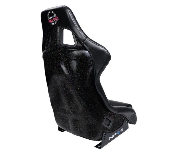 NRG Racing Prisma  Bucket Seats (Large - Black - FRP Black Multi Glitter) FRP-302BK-V For Discount