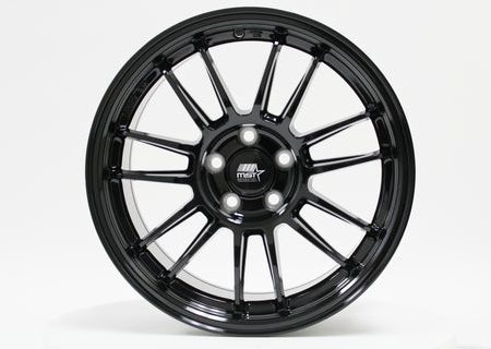 MST MT45 Wheels (16x7.0 5x100 +35 Offset) Flow Formed Glossy Black For Cheap