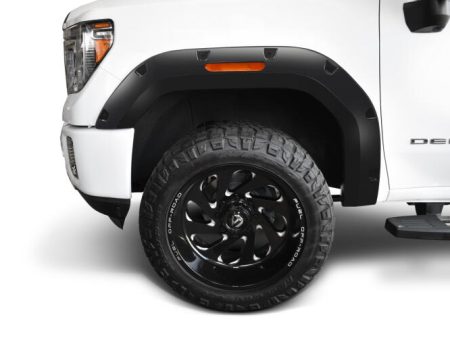 Bushwacker Fender Flares GMC Sierra 2500 HD 3500 HD (20-23) [Pocket Style - Front Rear] 40982-02 For Sale