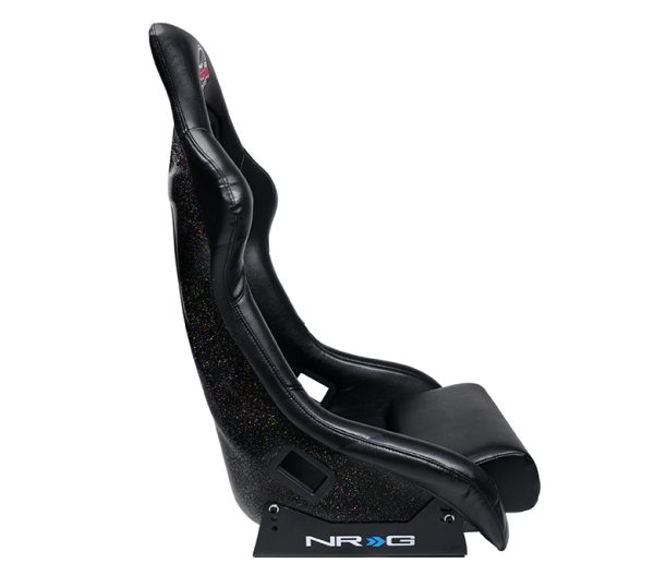 NRG Racing Prisma  Bucket Seats (Large - Black - FRP Black Multi Glitter) FRP-302BK-V For Discount